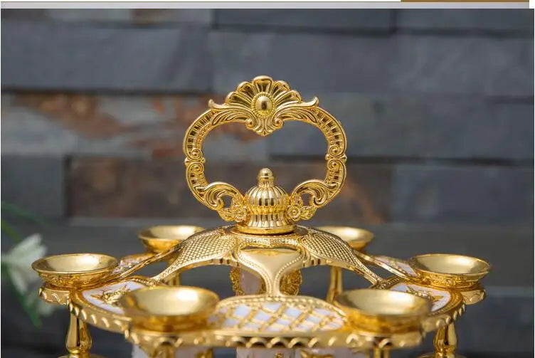 Set of six Europe metal decorative whiskey cups in gold and silver, ideal for whisky or vodka, by 𝕄𝕔 𝕋𝕙𝕖 𝔹𝕝𝕒𝕔𝕜 𝔻𝕚