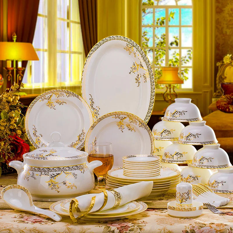 Set of 56-piece black ceramic dinnerware by ๐๐ ๐๐๐ ๐น๐๐๐๐ ๐ป๐๐๐๐ ๏ฟฝ