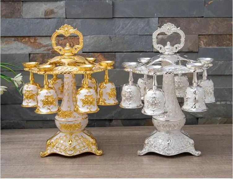 Set of six Europe metal decorative whiskey cups by 𝕄𝕔 𝕋𝕙𝕖 𝔹𝕝𝕒𝕔𝕜 𝔻𝕚𝕒𝕞𝕠�