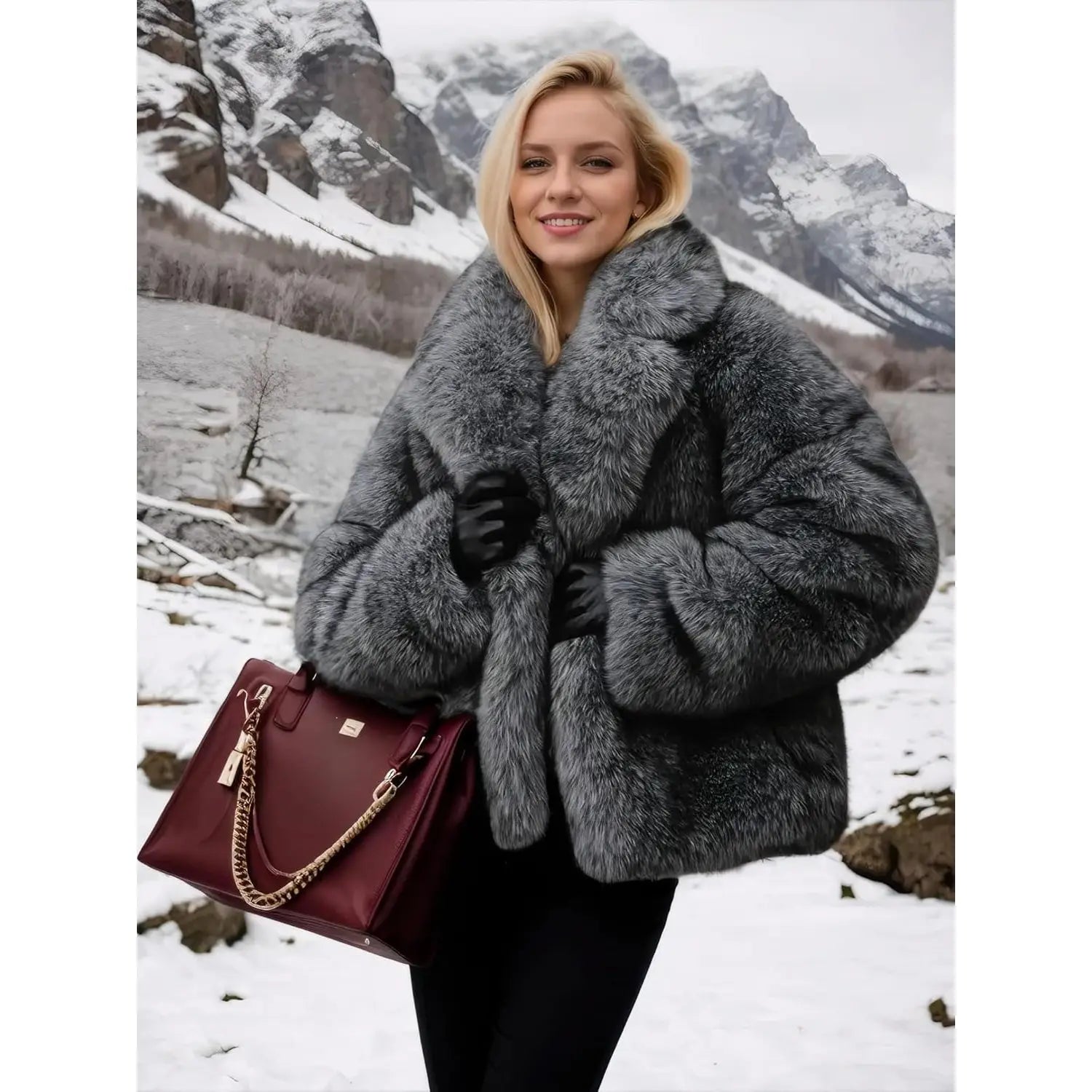 Women's cozy winter jacket by 𝕄𝕔 𝕋𝕙𝕖 𝔹𝕝𝕒𝕔𝕜 𝔻𝕚𝕒𝕞𝕠𝕟𝕕