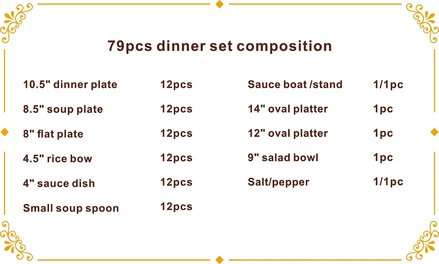 Karosa Luxury 84-piece embossed gold porcelain dinnerware set including plates and bowls by ๐๐ ๐๐๐ ๐น๐๐๐๐ ๐ป๐๐