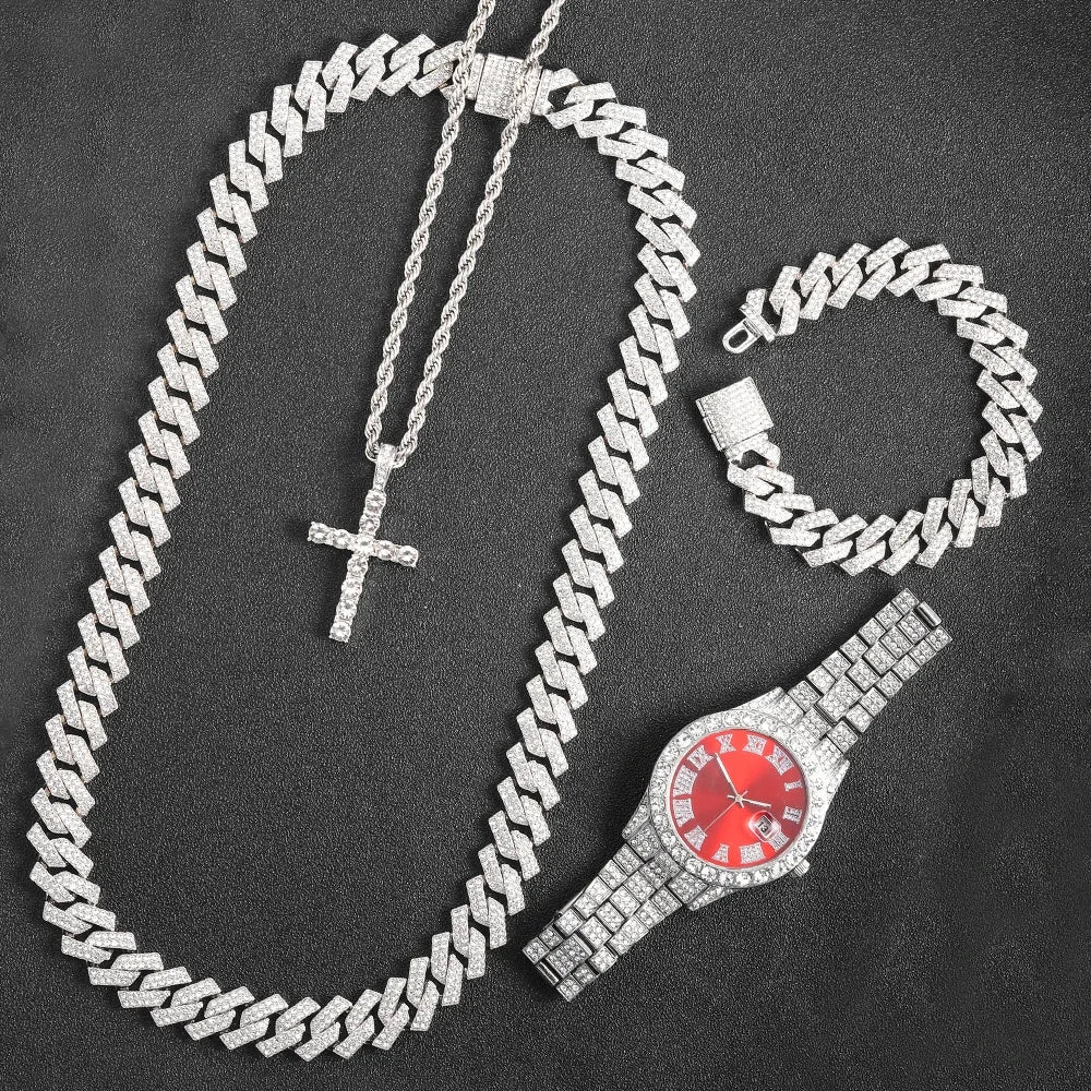 Men's 16mm Hip Hop Miami Cuban Link Chain Necklace by ๐๐ฎ ๐๐๐ ๐น๐๐๐๐ ๐ป๐๐๐๏ฟฝ