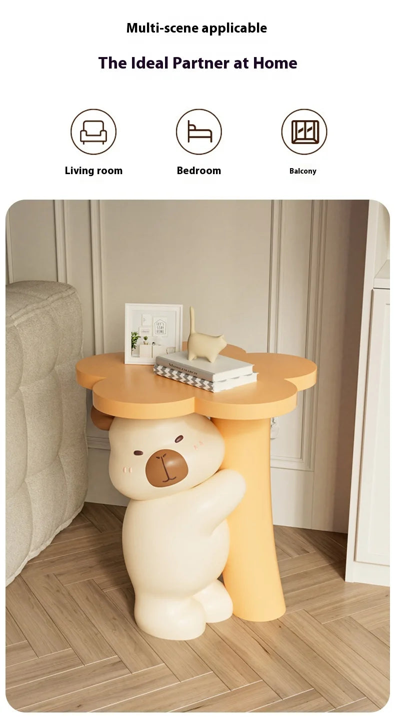 Animal figurines for home decor, table display by MC THE BLACK DIAMOND, featuring detailed animal sculptures on a wooden surface.