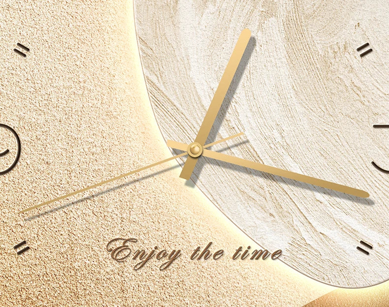 Modern MC THE BLACK DIAMOND wall clock with silent mechanism, stone design, perfect for living or dining room wall decoration.
