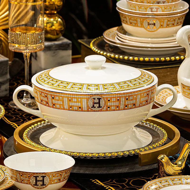 Bone China luxury dinnerware set by ๐๐ ๐๐๐ ๐น๐๐๐๐ ๐ป๐๐๐๐ ๐๏ฟฝ
