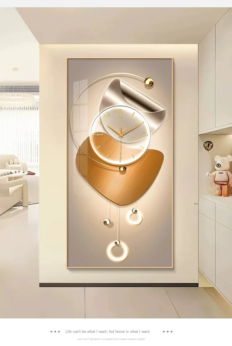 Modern Design Wall Clock Living Room Entrance Corridor Wall Decor Mute Digital Clock Large Abstract Hanging Painting Wall Watch - ๐๐ฎ ๐๐๐ ๐น๐๐๐๐ ๐ป๐๐๐๐ ๐๐