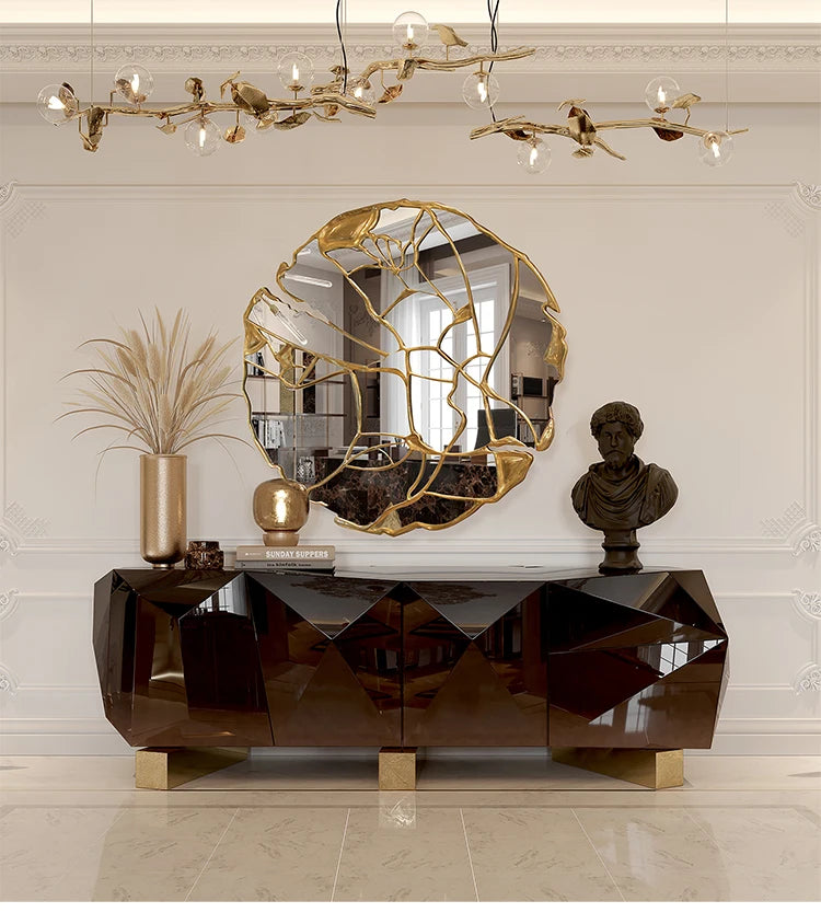 Large modern hand mirror from 𝕄𝕔 𝕋𝕙𝕖 𝔹𝕝𝕒𝕔𝕜 𝔻𝕚𝕒𝕞𝕠𝕟𝕕