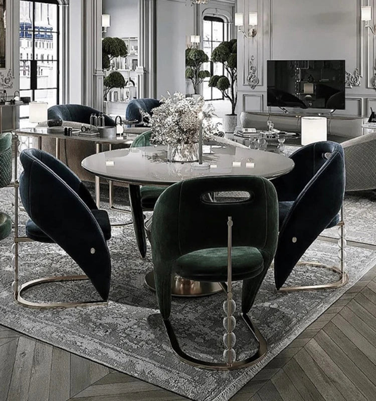 Soft Nordic modern dining chair by 𝕄𝕔 𝕋𝕙𝕖 𝔹𝕝𝕒𝕔𝕜 𝔻𝕚𝕒𝕞𝕠𝕟�