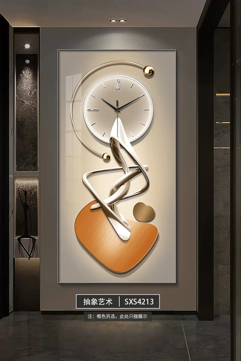 Modern Design Wall Clock Living Room Entrance Corridor Wall Decor Mute Digital Clock Large Abstract Hanging Painting Wall Watch - ๐๐ฎ ๐๐๐ ๐น๐๐๐๐ ๐ป๐๐๐๐ ๐๐