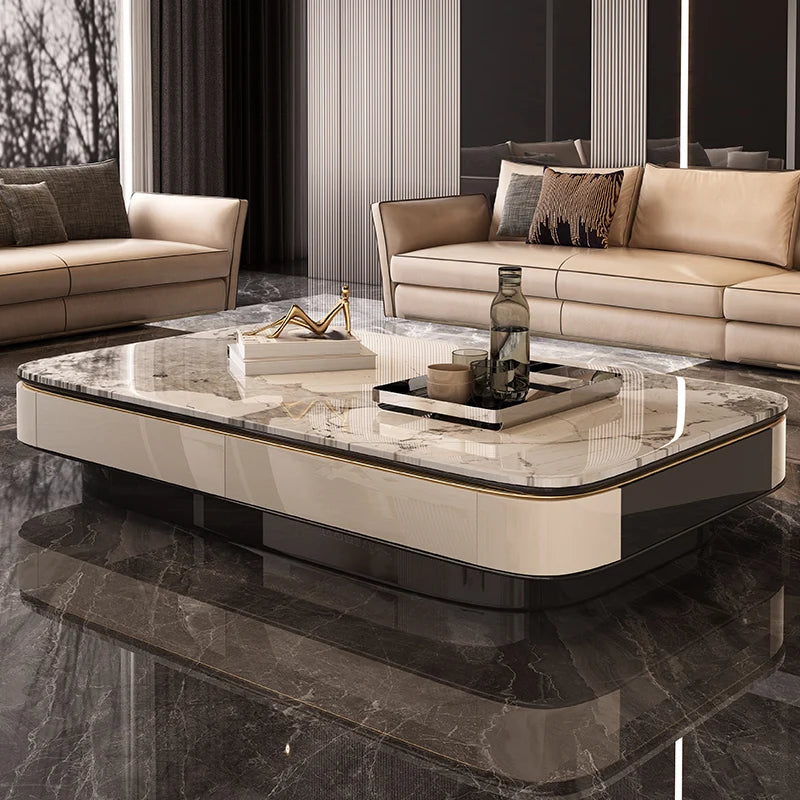 Modern minimalist black glass table with slate microcrystalline stone top by ๐๐ ๐๐๐ ๐น๐๐๐๐ ๐ป๐๐๐๏ฟฝ