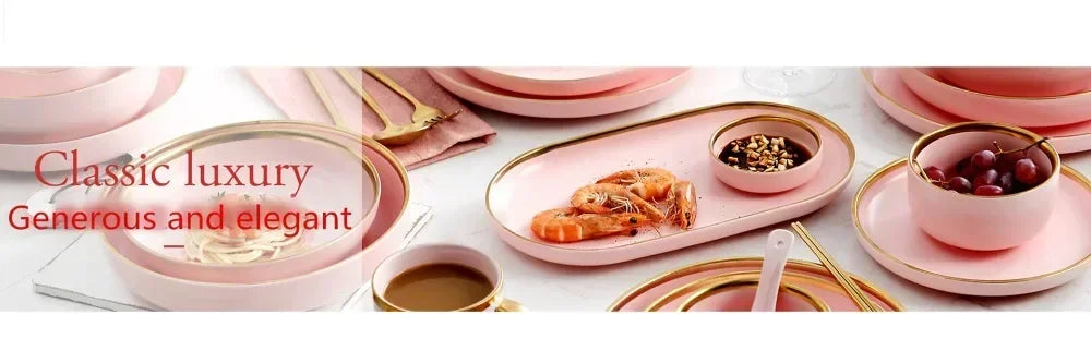 Pink porcelain dinner plate with gilt rim, part of 𝕄𝕔 𝕋𝕙𝕖 𝔹𝕝𝕒𝕔𝕜 𝔻𝕚𝕒𝕞𝕠�