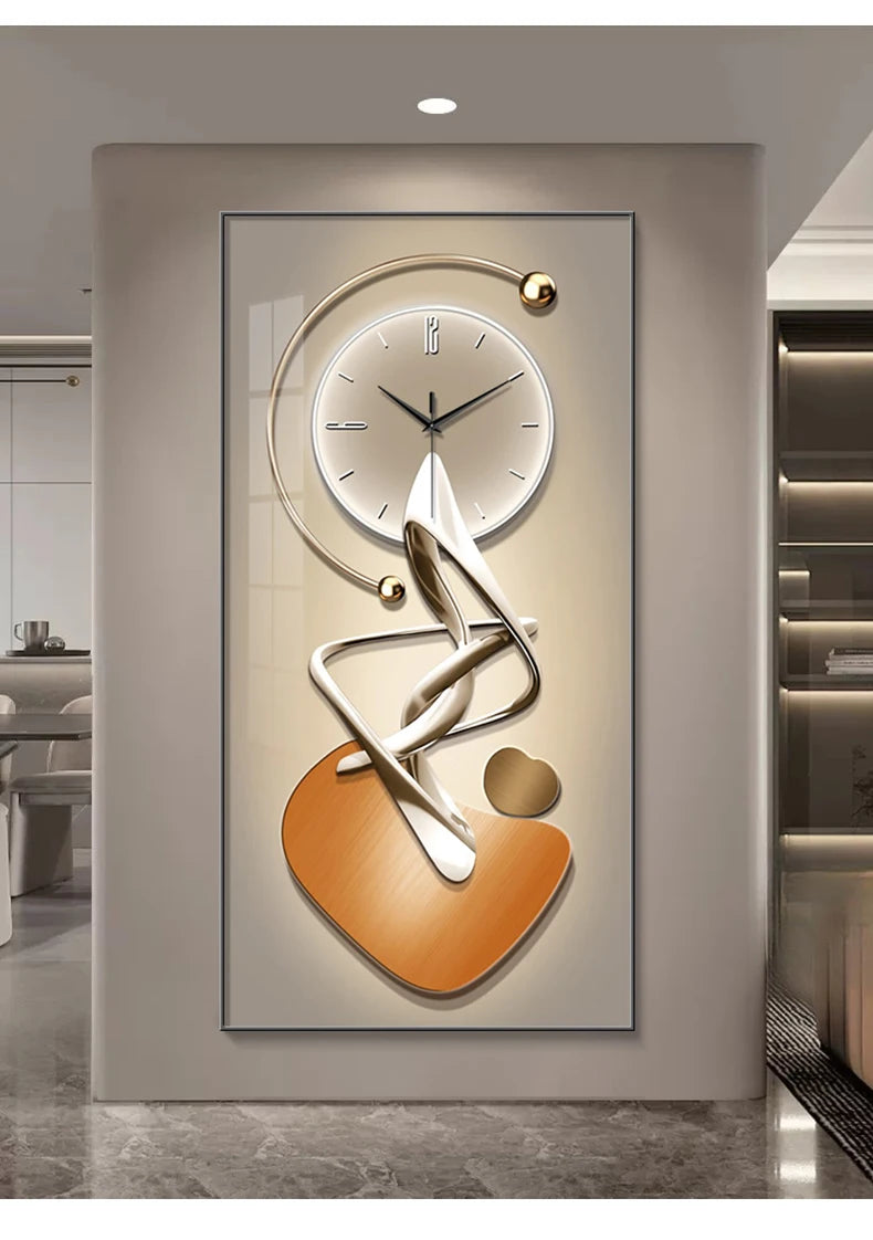 Modern Design Wall Clock Living Room Entrance Corridor Wall Decor Mute Digital Clock Large Abstract Hanging Painting Wall Watch - ๐๐ฎ ๐๐๐ ๐น๐๐๐๐ ๐ป๐๐๐๐ ๐๐