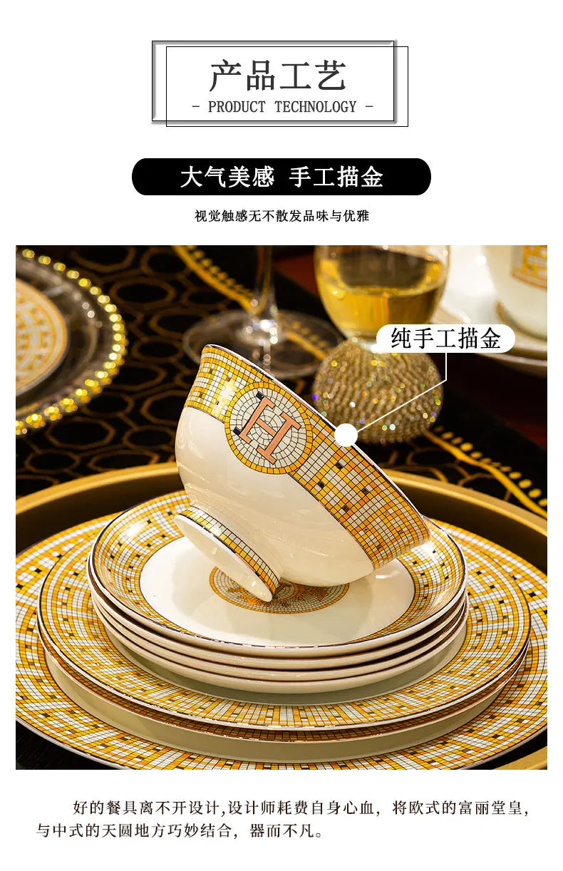 Bone China luxury dinnerware set by ๐๐ ๐๐๐ ๐น๐๐๐๐ ๐ป๐๐๐๐ ๐๏ฟฝ