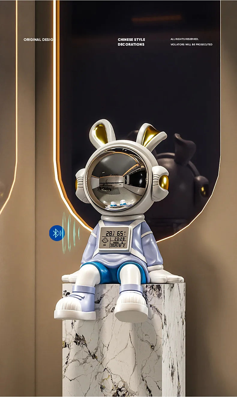 Astronaut Rabbit Sitting Desk Decoration Nordic Luxury Living Room Entrance TV Cabinet Decorative Figurines Housewarming Gift - ๐๐ฎ ๐๐๐ ๐น๐๐๐๐ ๐ป๐๐๐๐ ๐๐