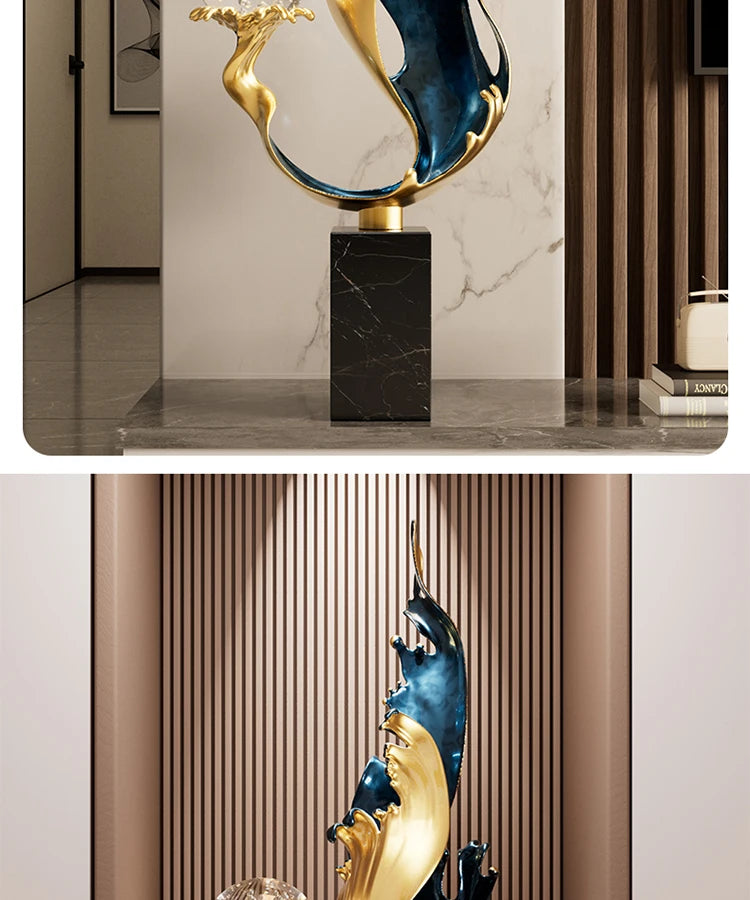 High End Atmosphere Home Accessories Metal Figurine Living Room Feng Shui Ornament Hotel Entrance Niche Office Desk Decoration - ๐๐ฎ ๐๐๐ ๐น๐๐๐๐ ๐ป๐๐๐๐ ๐๐
