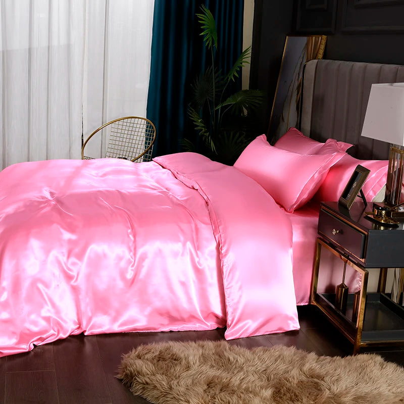 3-piece silky satin duvet cover set by 𝕄𝕔 𝕋𝕙𝕖 𝔹𝕝𝕒𝕔𝕜 𝔻𝕚𝕒𝕞𝕠𝕟