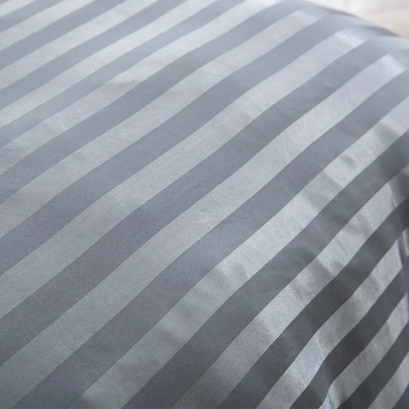 Luxury satin striped duvet cover set by 𝕄𝕔 𝕋𝕙𝕖 𝔹𝕝𝕒𝕔𝕜 𝔻𝕚𝕒𝕞𝕠𝕟�