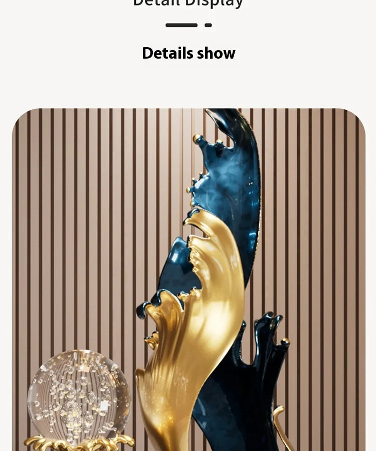 High End Atmosphere Home Accessories Metal Figurine Living Room Feng Shui Ornament Hotel Entrance Niche Office Desk Decoration - ๐๐ฎ ๐๐๐ ๐น๐๐๐๐ ๐ป๐๐๐๐ ๐๐