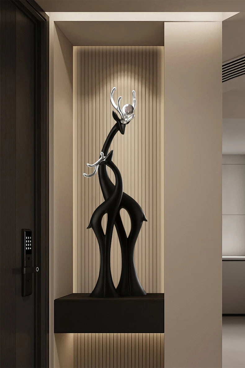 Modern Simple Home Decor Couple Deer Figurine Ornament Light Luxury Living Room TV Cabinet Entrance Desk Decoration Wedding Gift - ๐๐ฎ ๐๐๐ ๐น๐๐๐๐ ๐ป๐๐๐๐ ๐๐