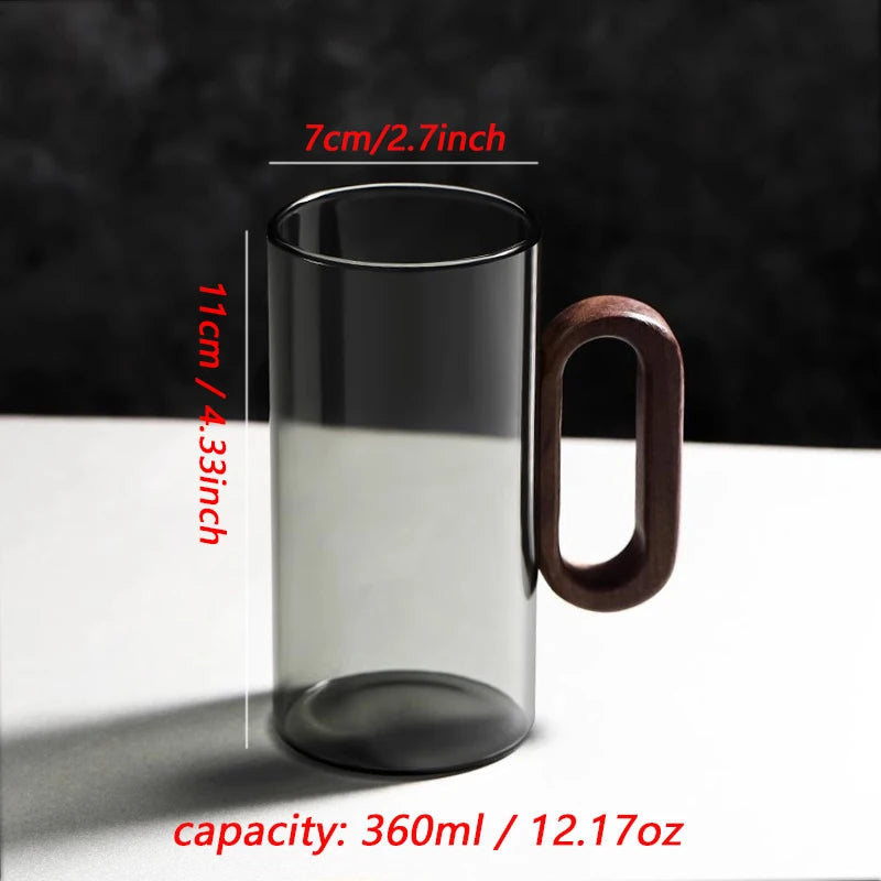 Glass mug with wooden handle from ๐๐ ๐๐๐ ๐น๐๐๐๐ ๐ป๐๐๐๐ ๐๏ฟฝ