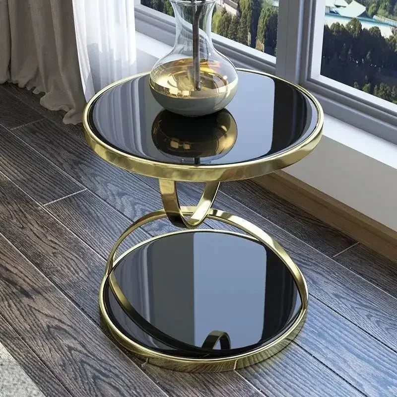 Modern glass and stainless steel end table by ๐๐ ๐๐๐ ๐น๐๐๐๐ ๐ป๐๐๐๐ ๐