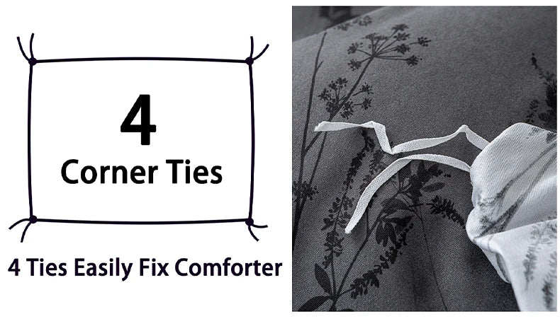 3-piece Zhusheng Kongye pattern print duvet cover set by MC The Black Diamonds, featuring bedsheets with intricate design details.
