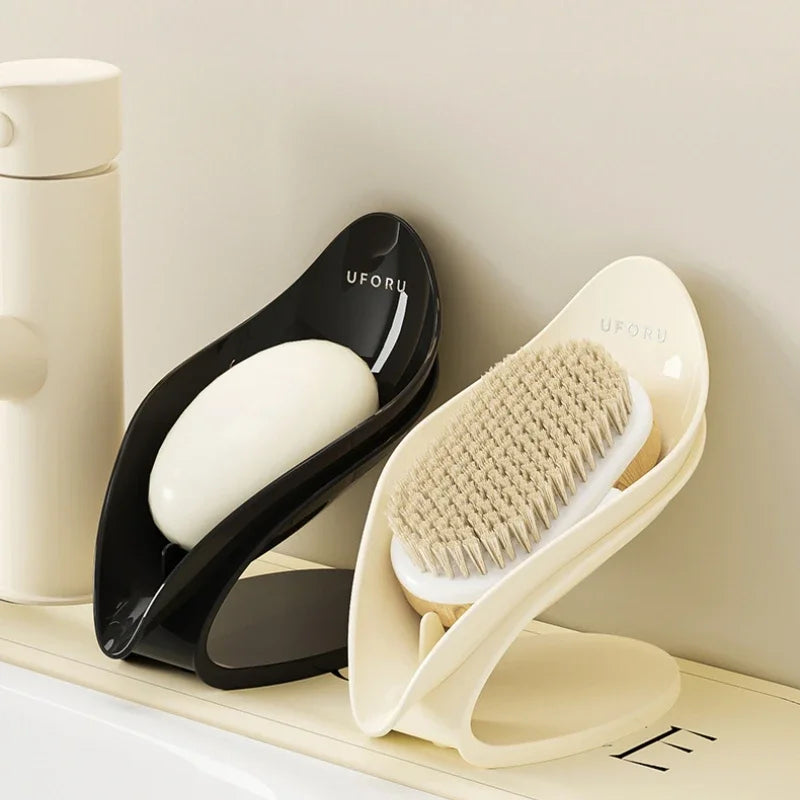 Modern Light Luxury Bathroom Soap Holder - Multi-Functional Countertop Storage Box with Self-Draining Design & Leak-Proof Base - https://mohammadcollection.com