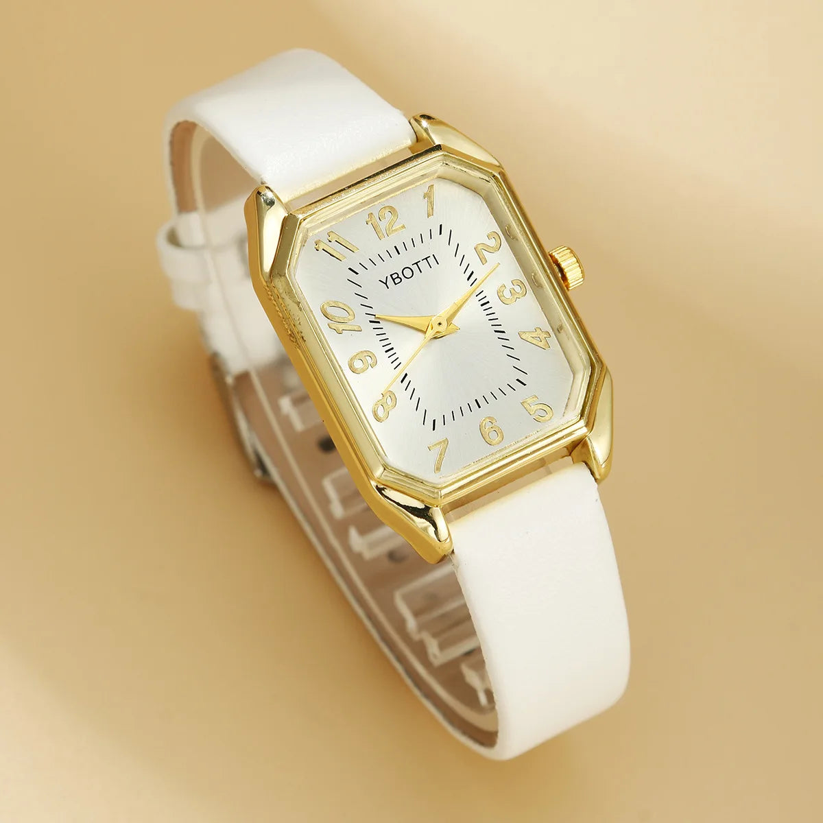 Luxury fashion square women's watch by Mohammad Collection, featuring a sleek design with a metal band and elegant dial.