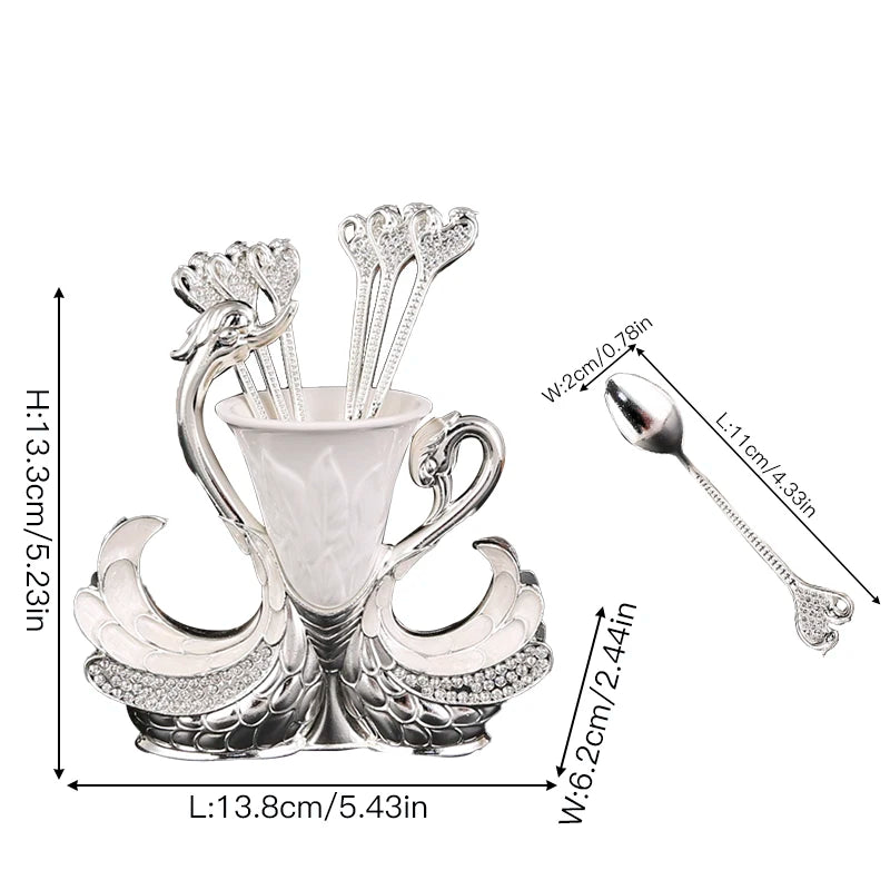 Swan-shaped fruit fork and spoon set from ๐๐ฎ ๐๐๐ ๐น๐๐๐๐ ๐ป๐๐๐๐ ๏ฟฝ