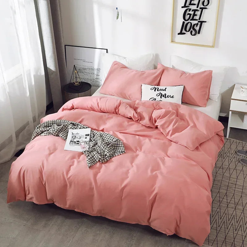 Nordic solid color sanding duvet cover by 𝕄𝕔 𝕋𝕙𝕖 𝔹𝕝𝕒𝕔𝕜 𝔻𝕚𝕒𝕞𝕠𝕟