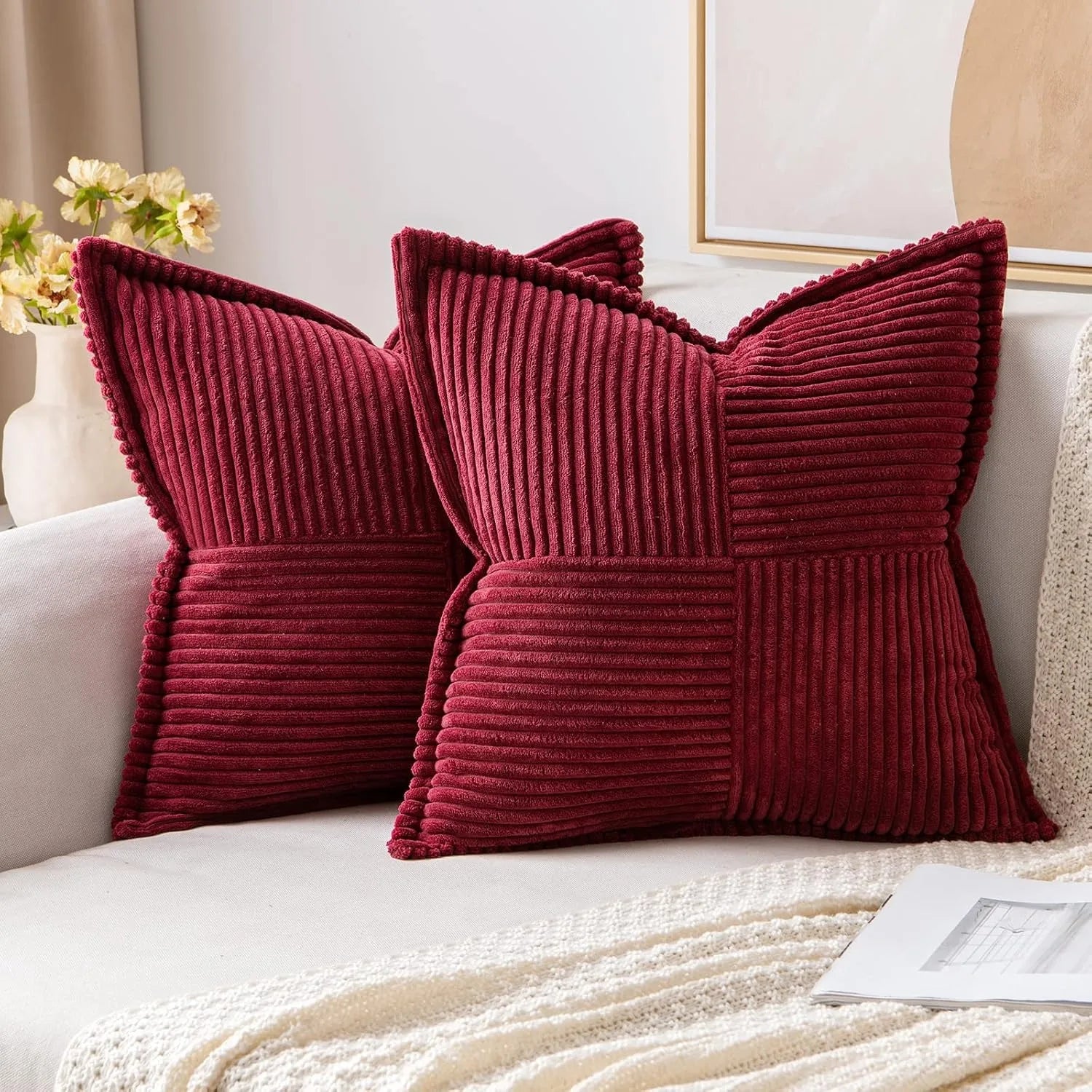 Boho striped decorative pillow cover from ๐๐ ๐๐๐ ๐น๐๐๐๐ ๐ป๐๐๐๐ ๐๏ฟฝ