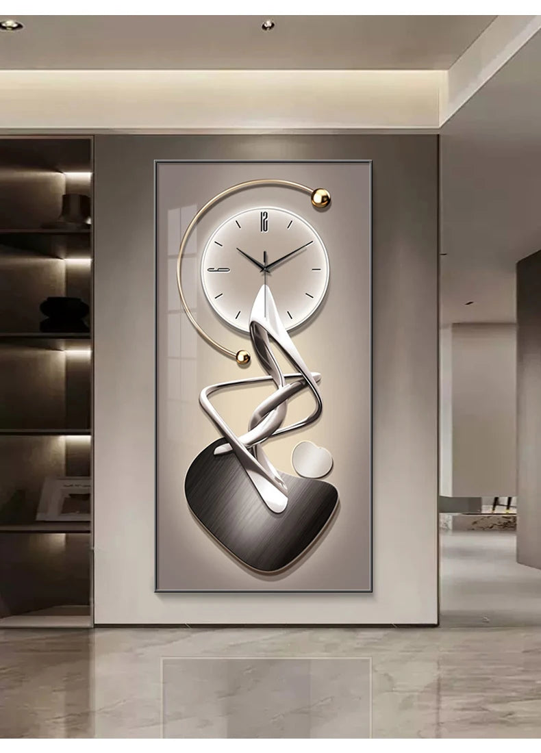 Modern Design Wall Clock Living Room Entrance Corridor Wall Decor Mute Digital Clock Large Abstract Hanging Painting Wall Watch - ๐๐ฎ ๐๐๐ ๐น๐๐๐๐ ๐ป๐๐๐๐ ๐๐