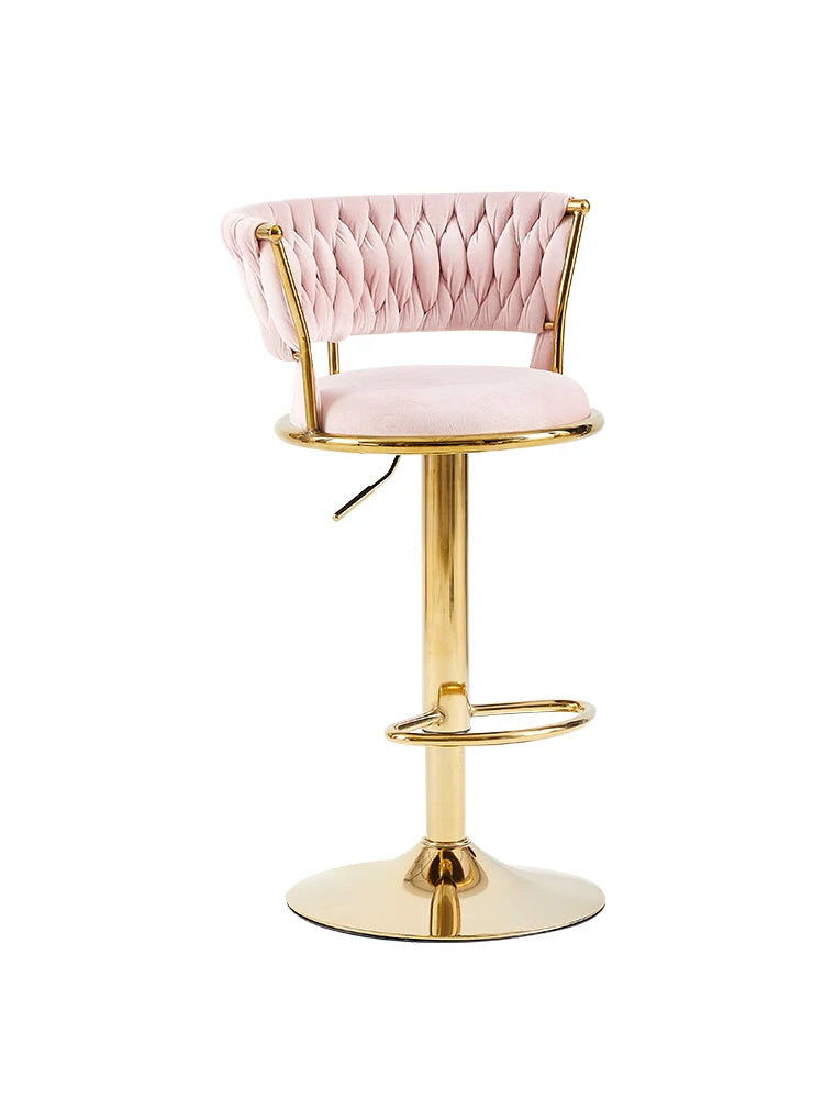 Rotating Lifting Bar Chair, High Foot Stool, Nordic Furniture, Backrest, Velvet Bar Stool, Bar Stools For Kitchen, Counter Stool - ๐๐ฎ ๐๐๐ ๐น๐๐๐๐ ๐ป๐๐๐๐ ๐๐