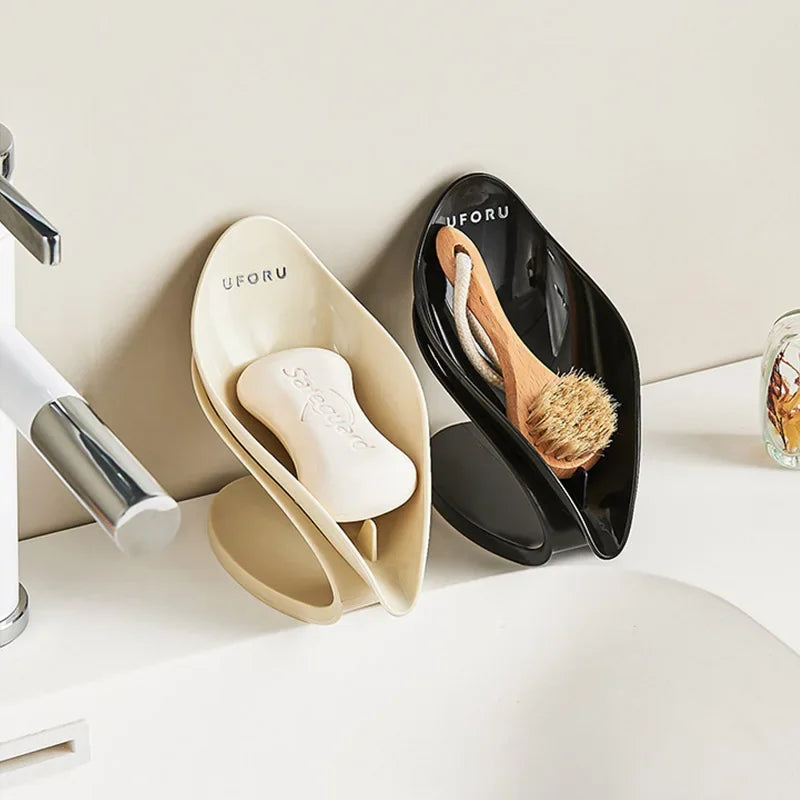 Modern Light Luxury Bathroom Soap Holder - Multi-Functional Countertop Storage Box with Self-Draining Design & Leak-Proof Base - https://mohammadcollection.com