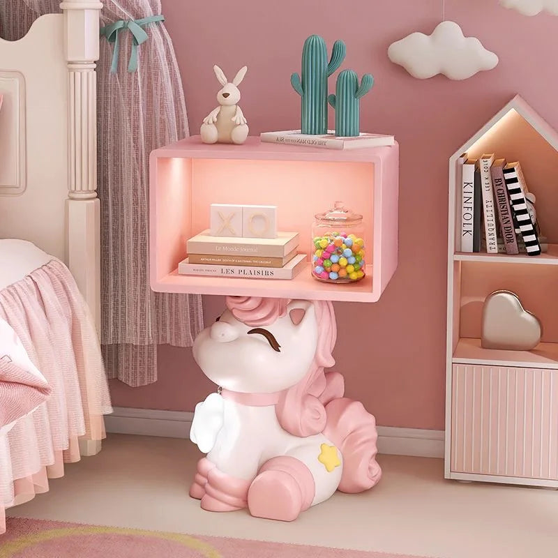MC THE BLACK DIAMOND bedroom bedside table with a sleek design, perfect for girl room decor and nightstand accessories.