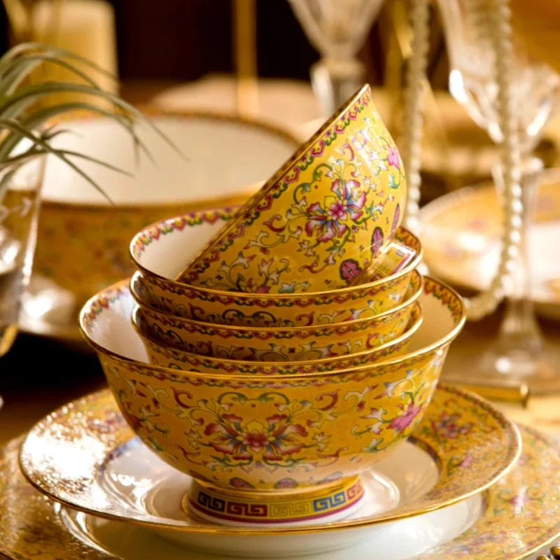Fine luxury dinnerware set from MC The Black Diamonds, including plates and dishes for elegant kitchen and dining room use.