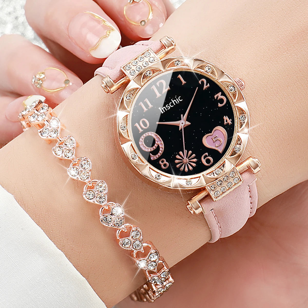 Set of 2/4/6PCS fashion rhinestone women watches by ๐๐ ๐๐๐ ๐น๐๐๐๐ ๐ป๐๐๏ฟฝ