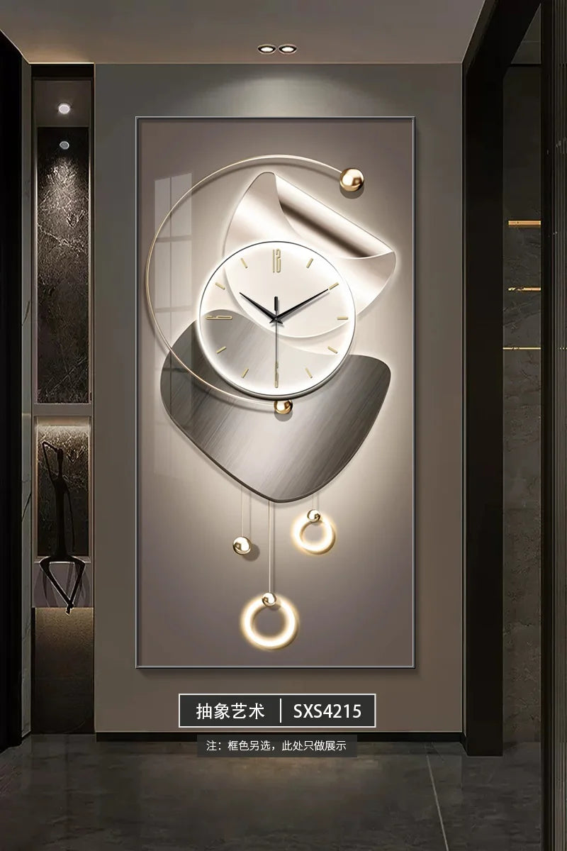 Modern Design Wall Clock Living Room Entrance Corridor Wall Decor Mute Digital Clock Large Abstract Hanging Painting Wall Watch - ๐๐ฎ ๐๐๐ ๐น๐๐๐๐ ๐ป๐๐๐๐ ๐๐