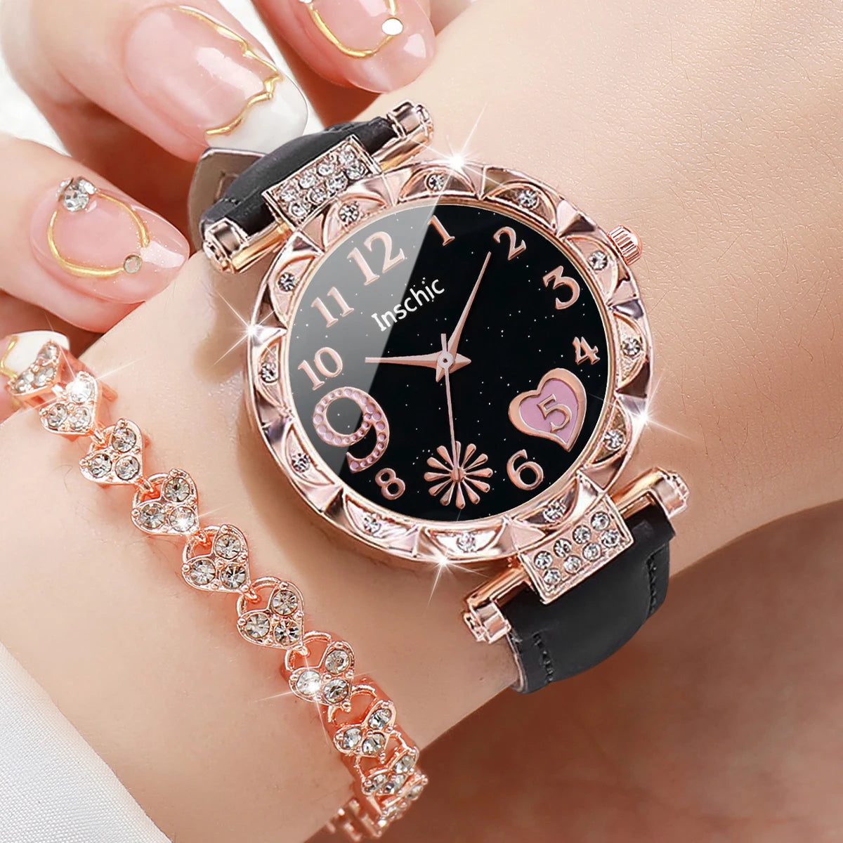 Set of 2/4/6 fashion rhinestone womenโs watches by ๐๐ฎ ๐๐๐ ๐น๐๐๐๐ ๐ป๐๐๏ฟฝ