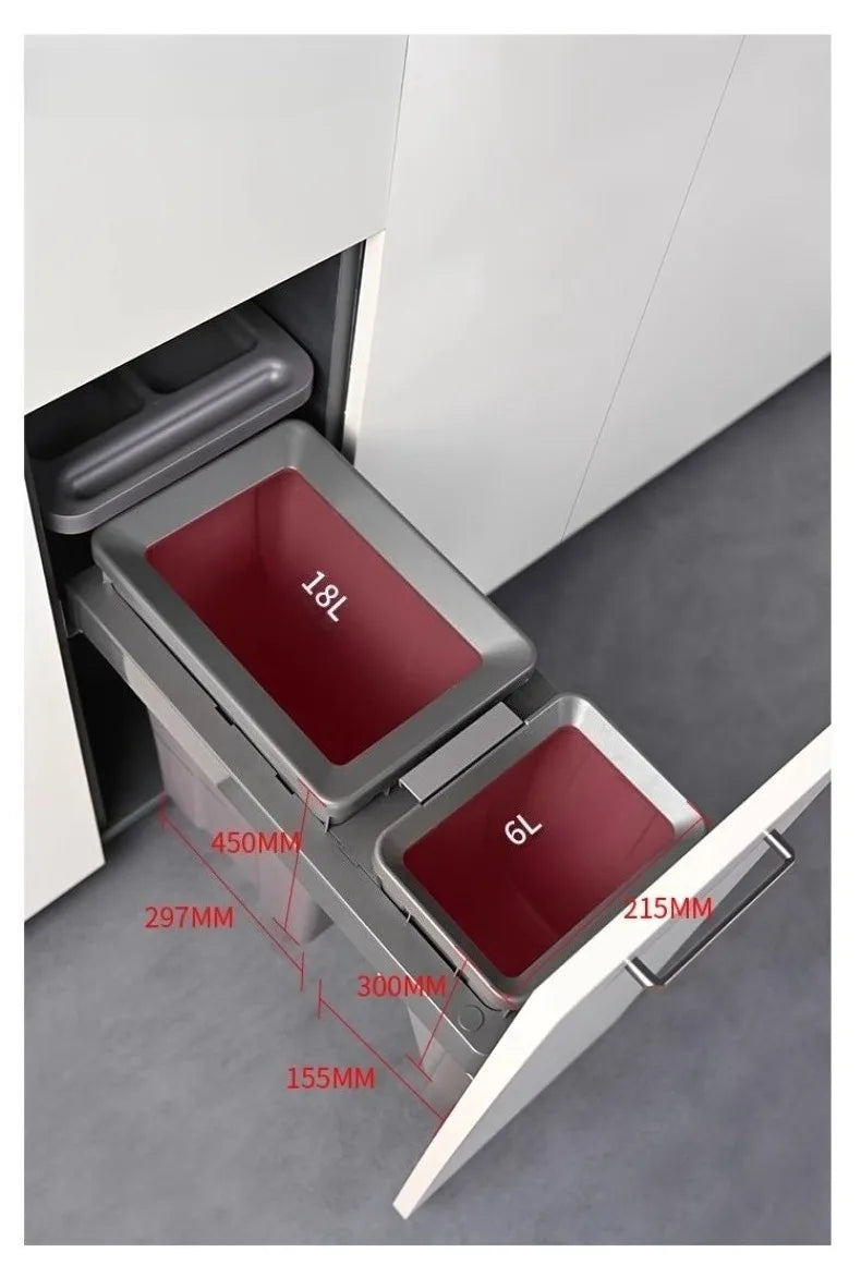 Black kitchen cabinet embedded trash can by 𝕄𝕔 𝕋𝕙𝕖 𝔹𝕝𝕒𝕔𝕜 𝔻𝕚𝕒𝕞𝕠𝕟�