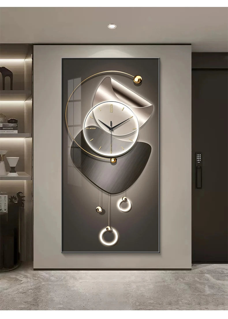 Modern Design Wall Clock Living Room Entrance Corridor Wall Decor Mute Digital Clock Large Abstract Hanging Painting Wall Watch - ๐๐ฎ ๐๐๐ ๐น๐๐๐๐ ๐ป๐๐๐๐ ๐๐