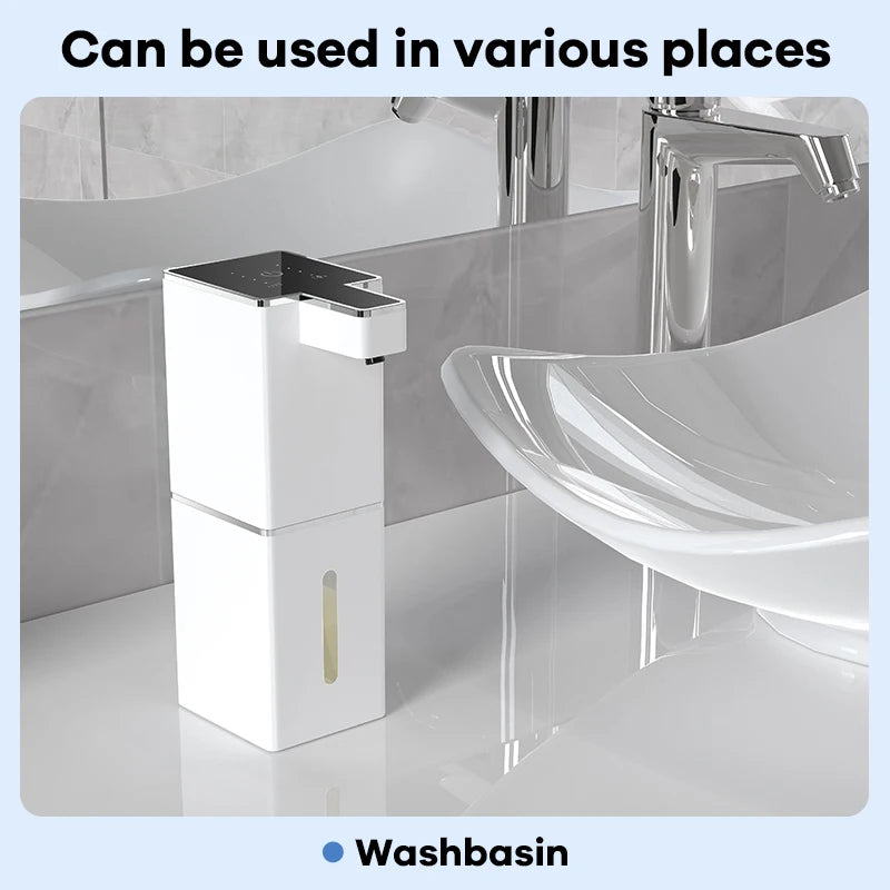 Wall-mounted MC THE BLACK DIAMOND touchless sensor soap dispenser for kitchen or bathroom hand washing.