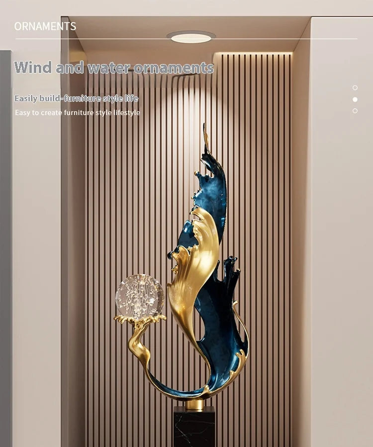 High End Atmosphere Home Accessories Metal Figurine Living Room Feng Shui Ornament Hotel Entrance Niche Office Desk Decoration - ๐๐ฎ ๐๐๐ ๐น๐๐๐๐ ๐ป๐๐๐๐ ๐๐