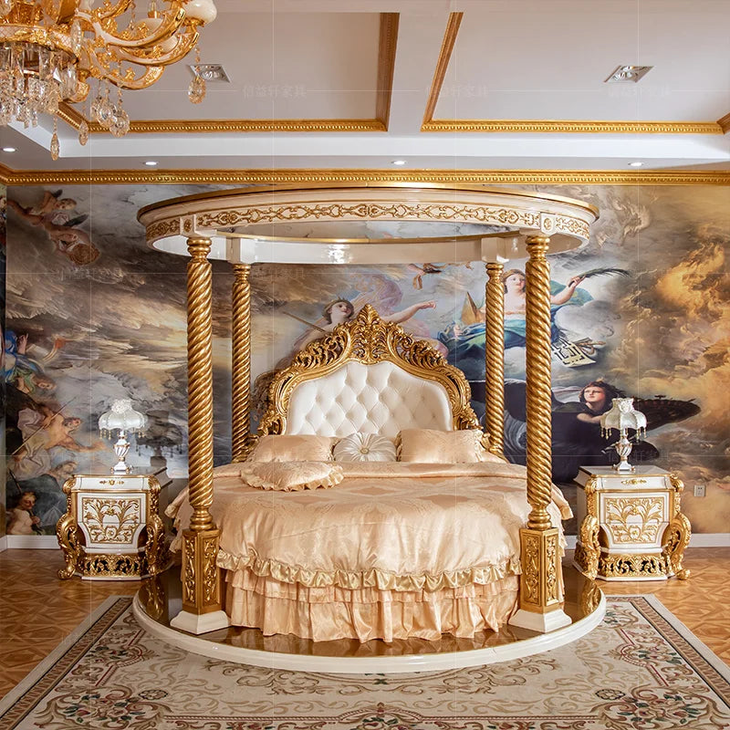 European luxury round four-poster bed by ๐๐ฎ ๐๐๐ ๐น๐๐๐๐ ๐ป๐๐๐๐ ๐
