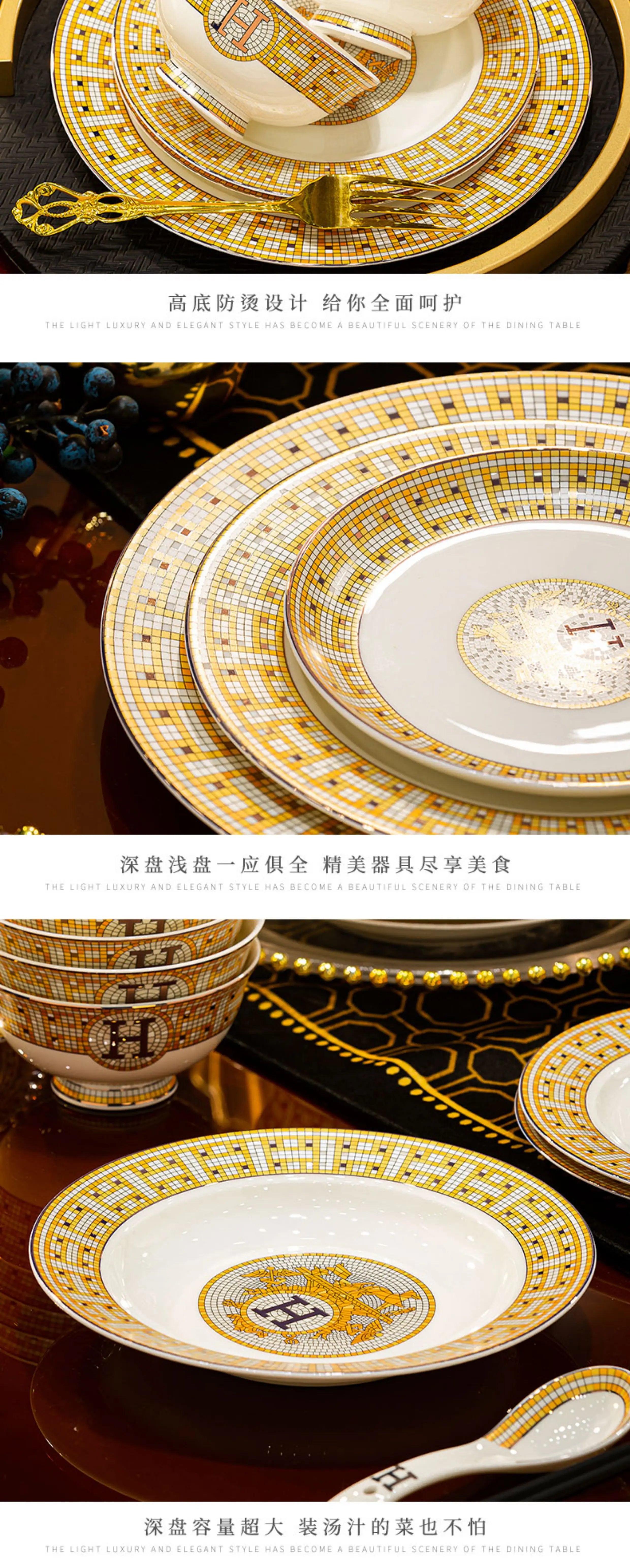 Bone China luxury dinnerware set by ๐๐ ๐๐๐ ๐น๐๐๐๐ ๐ป๐๐๐๐ ๐๏ฟฝ