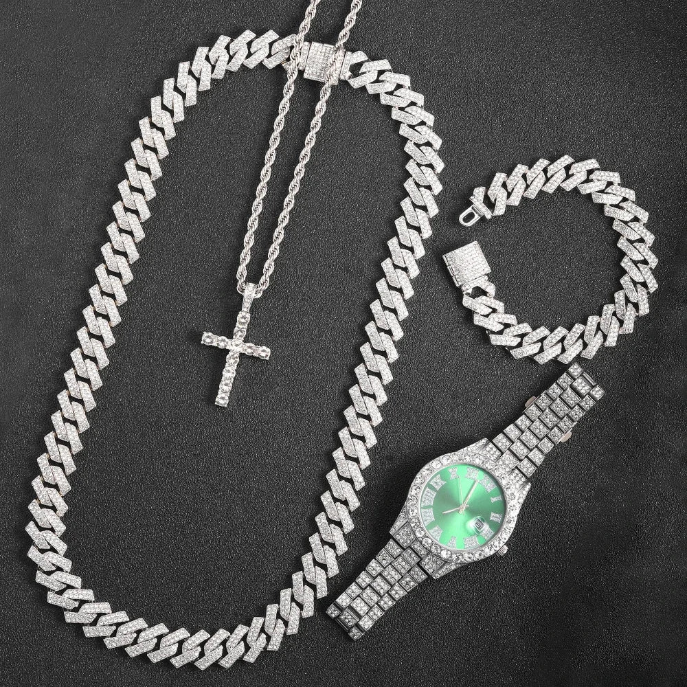Men's 16mm Hip Hop Miami Cuban Link Chain Necklace by ๐๐ฎ ๐๐๐ ๐น๐๐๐๐ ๐ป๐๐๐๏ฟฝ