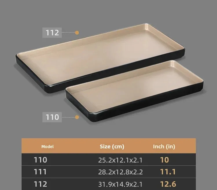 Rectangular Japanese-style melamine dinner plate by šš ššš š¹šššš š»šššš ļæ½