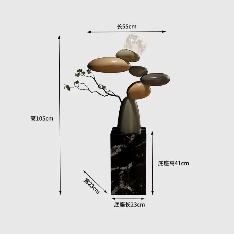 Large glowing Feng Shui stone sculpture by ๐๐ ๐๐๐ ๐น๐๐๐๐ ๐ป๐๐๐๐ ๐๏ฟฝ