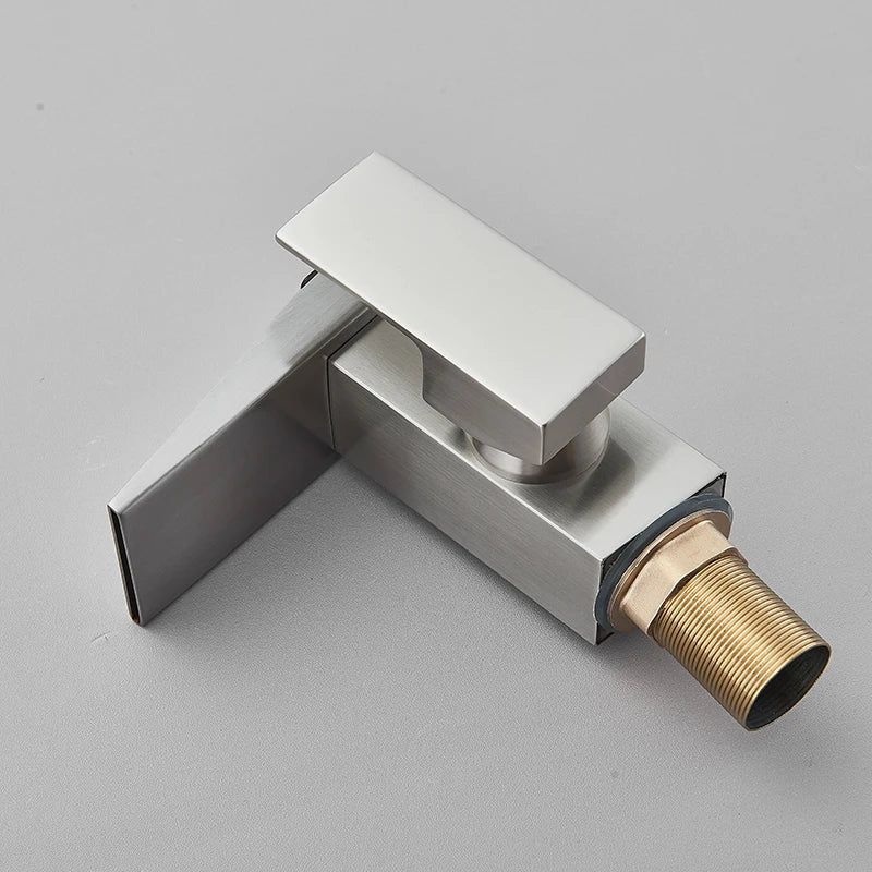 Smart digital display basin sink faucet with LED temperature indicator, waterfall spout, hot and cold water controls, by ๐๐ ๐๐๐ ๐น๐๐๐๐ ๐ป๏ฟฝ