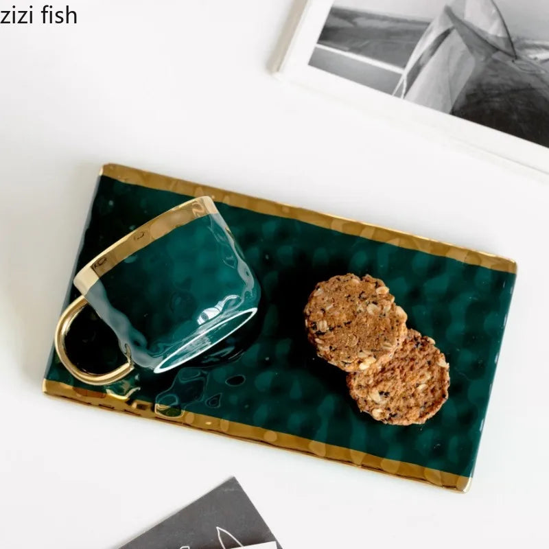 Ceramic coffee cup and breakfast plate set by 𝕄𝕮 𝕋𝕙𝕖 𝔹𝕝𝕒𝕔𝕜 𝔻𝕚𝕒𝕞𝕠�